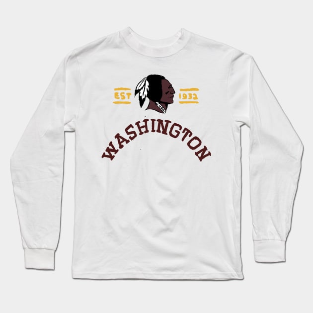 Washingtoooon Football Team 08 Long Sleeve T-Shirt by Very Simple Graph